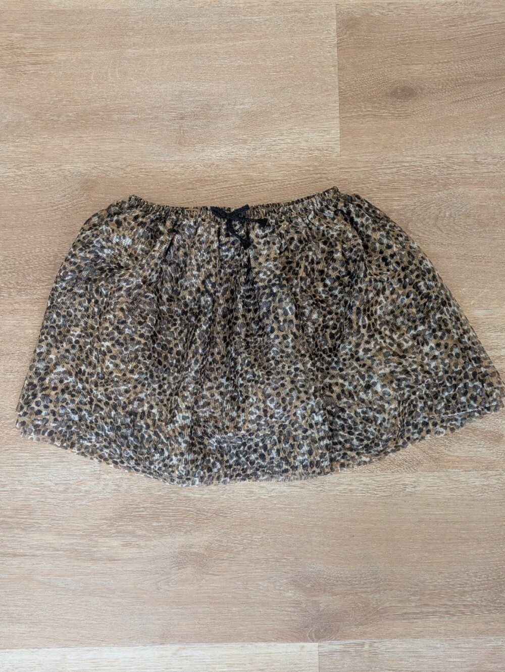 Leopard Print A-Line Skirt